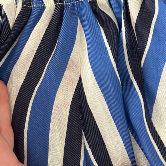 Worn once Zero + Maria Cornejo made in New York USA striped blue jumpsuit size 2 - Picture 9 of 9